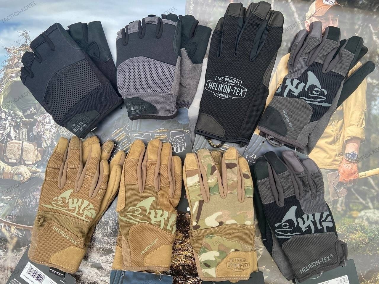 HELIKON-TEX gloves перчатки рукавиці моделі кольори наявність