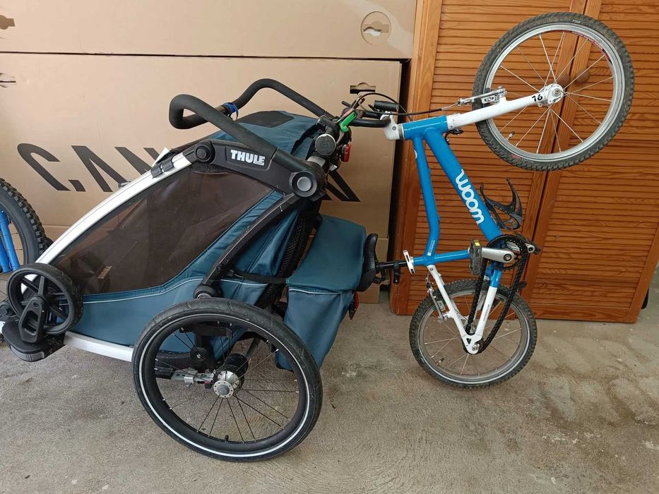 Uchwyt na rowerek dziecięcy do przyczepki Thule na Woom, Puky - czarny