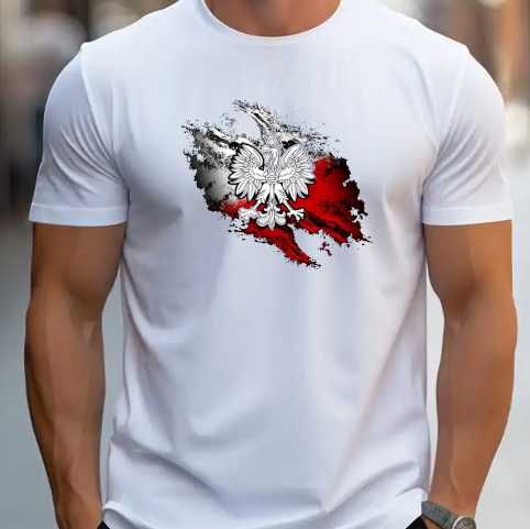 Koszulka Patriotyczna Godło - Orzeł Biały