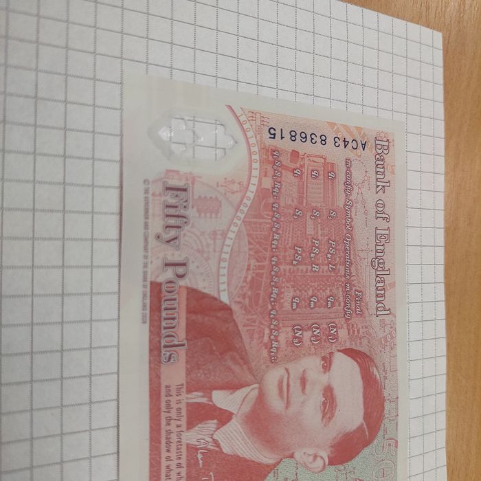 Продам 50 фунтів 2020 року Англія, бона, купюра, банкнота, гроші