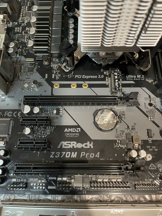 Продам комплект S1151 Intel Core I5 8600K + ASRock Z370M Pro4