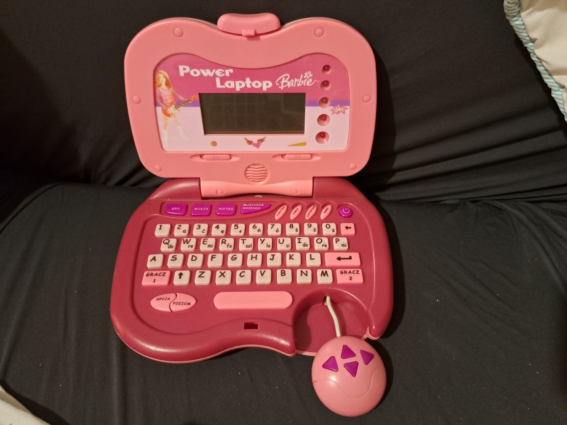 Laptop komputer barbie dla dzieci myszka