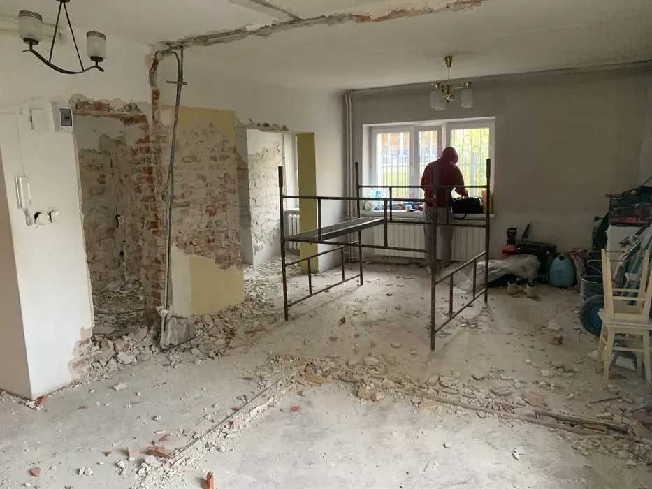 wyburzanie ścian , kucie, rozbiórki