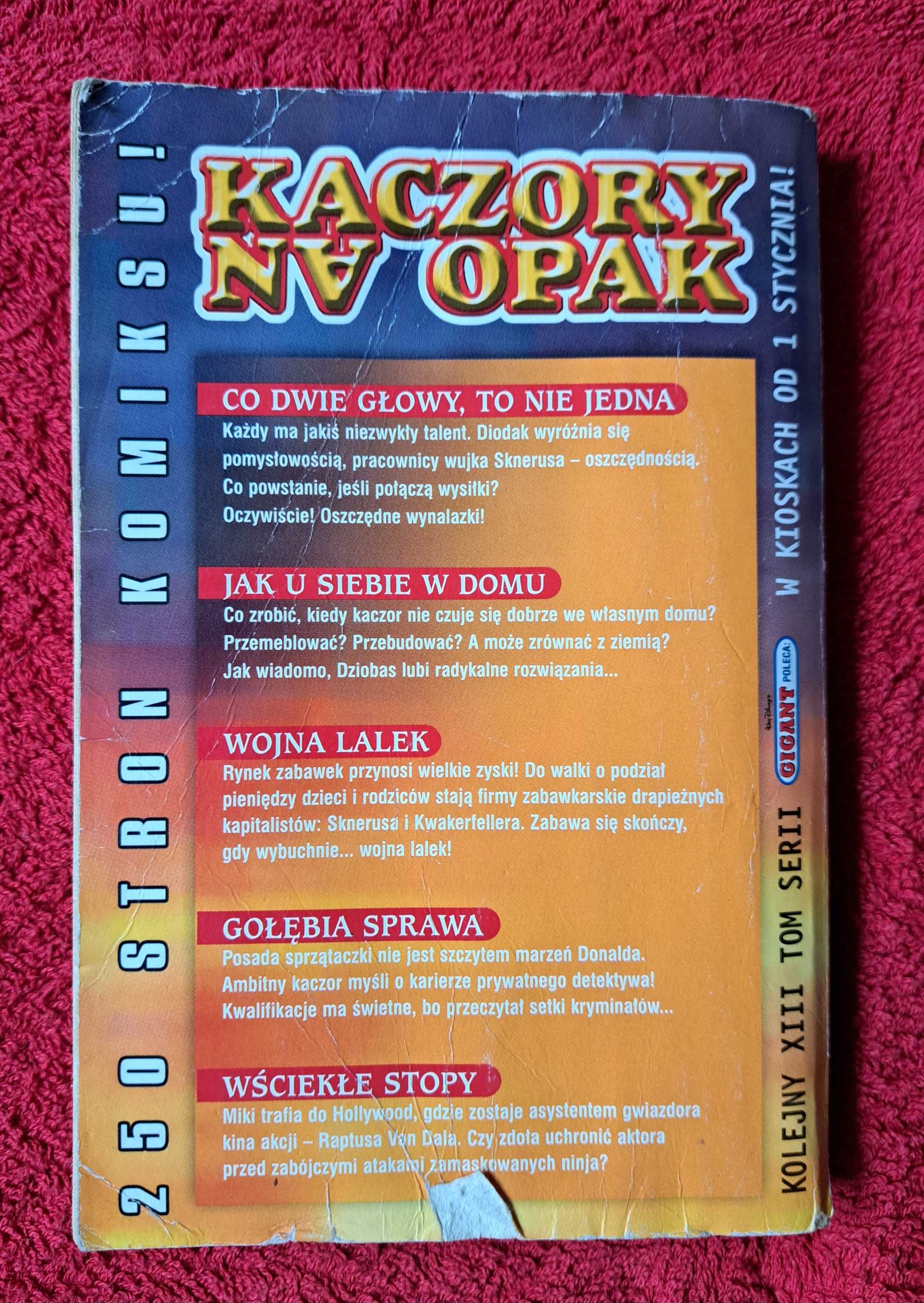 Książka Kaczory na opak komiks gigant