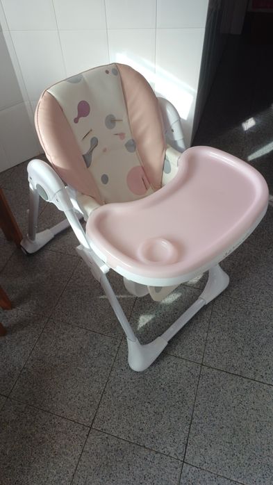 Cadeira de papa rosa