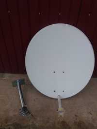 Antena satelitarna + uchwyt ścienny + uchwyt na konwerter