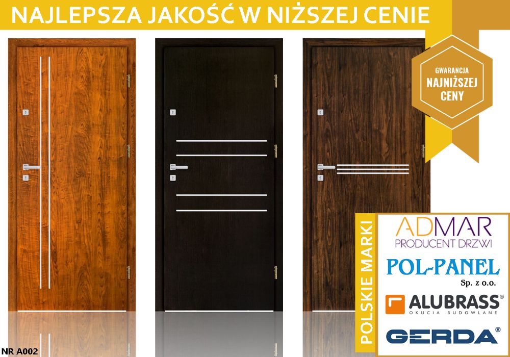 Drzwi WEJŚCIOWE -zewnętrzne do mieszkania w bloku z MONTAŻEM-wyciszone