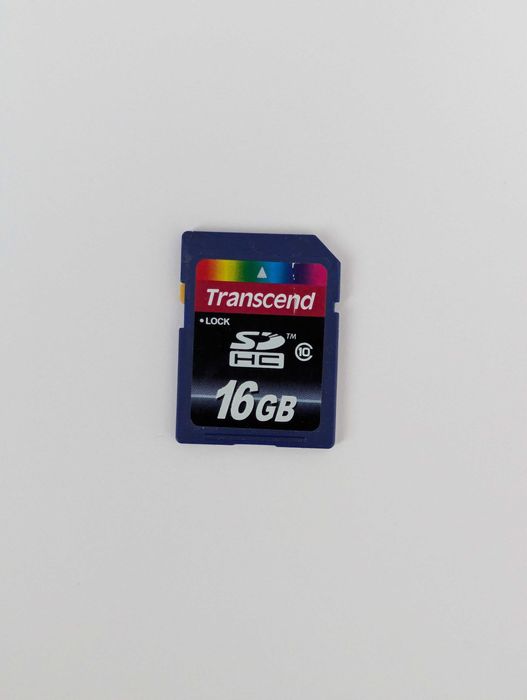 CD card hc карта пам'яті 16 gb Transcend сд карточка фотоапарата синя