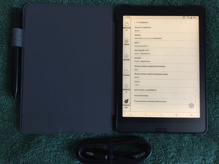 Onyx Boox Nova 3 Czytnik e-booków z etui