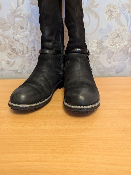 Зимові сапоги, нат. нубуку, євро, р.35