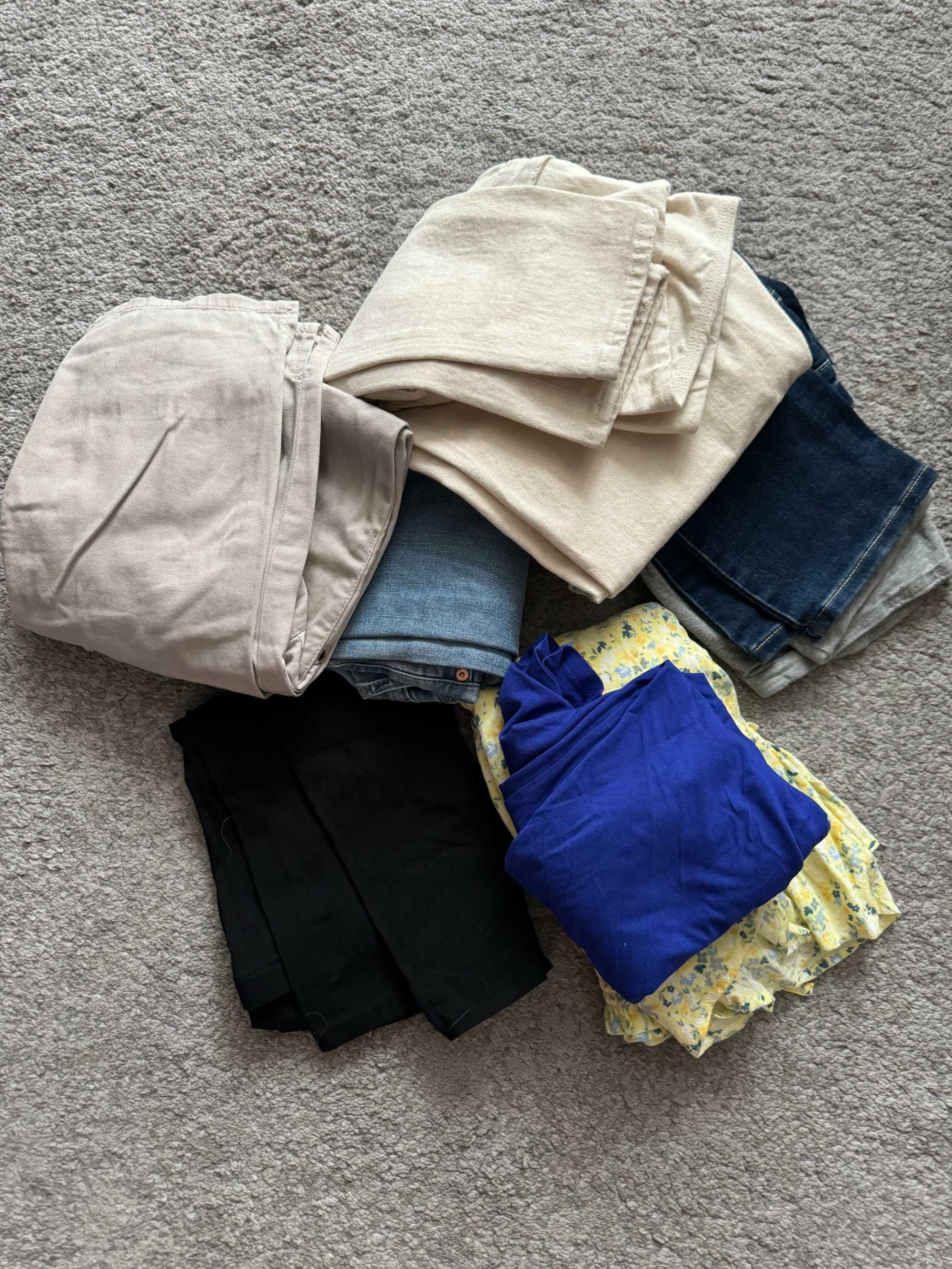 Spodnie ciążowe, S, 36, H&M, C&A 4 sztuki plus leginsy