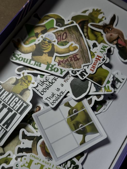Смешные Наклейки Шрек в блокнот стикеры Shrek стикерпак Шрэк