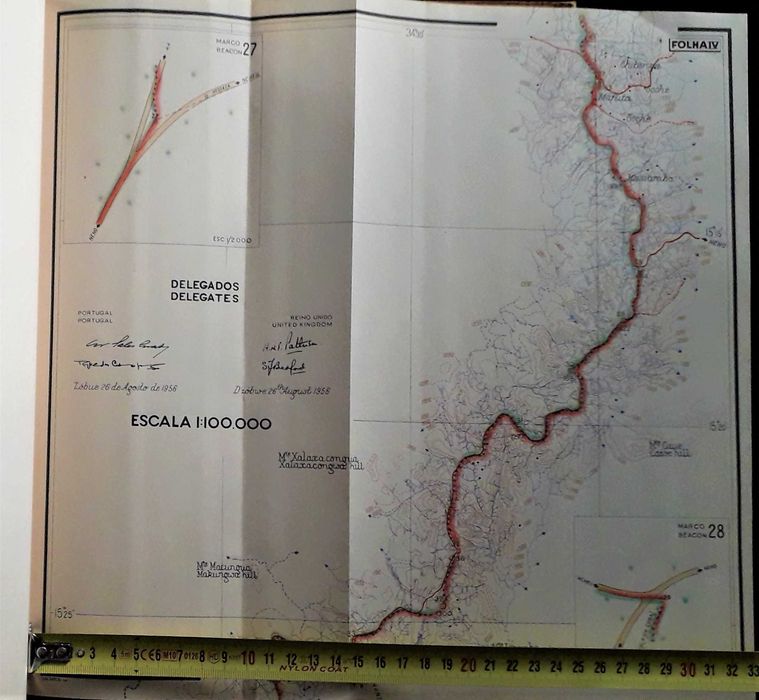 Livro "Fronteira "Moçambique - Niassalandia" - Acordo de 1954