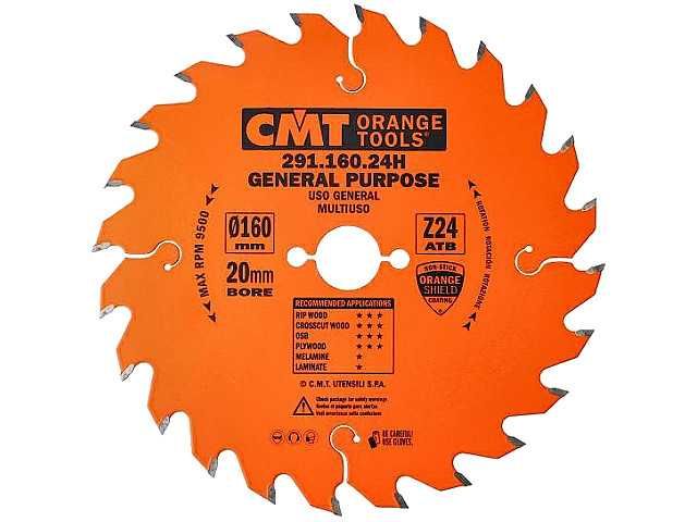 CMT 291.160.24H Tarcza Piła Widiowa do cięcia drewna 160x20 24 zęby