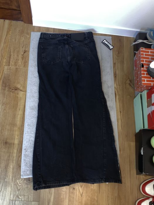 Zara Zip Jeans Black