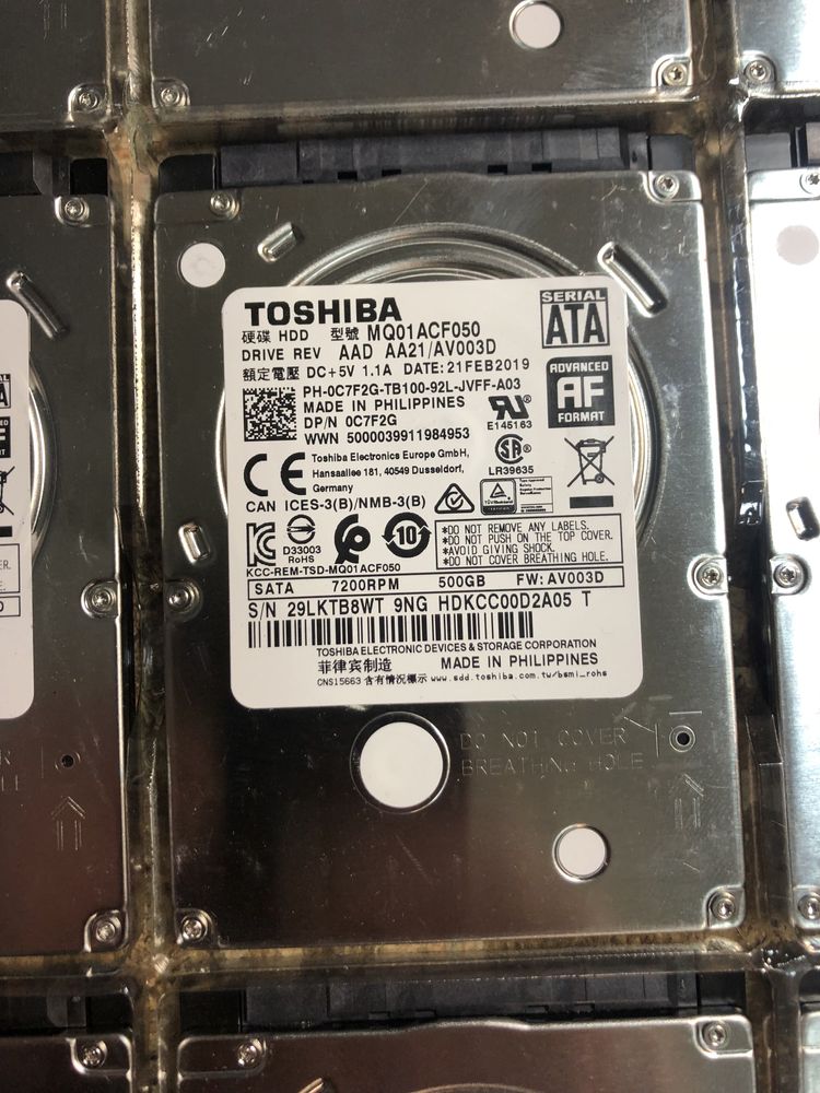 HDD 2,5 SATA для ноутбука 500 GB ЕСТЬ количество (ОПТ\Розница)