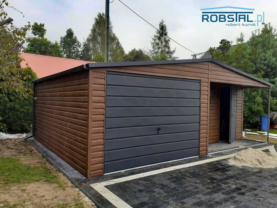 Garaż drewnopodobny 7x5m - montaż GRATIS! #81