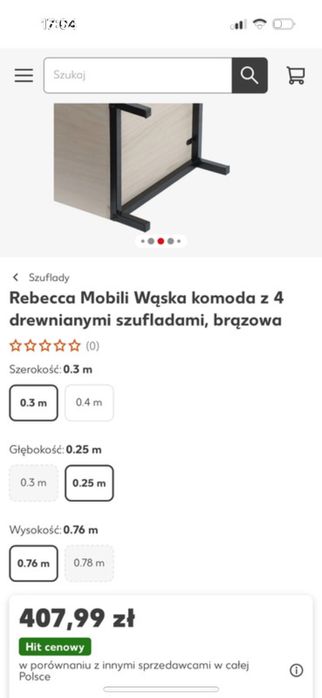 Komoda z szufladami regal z szufladami