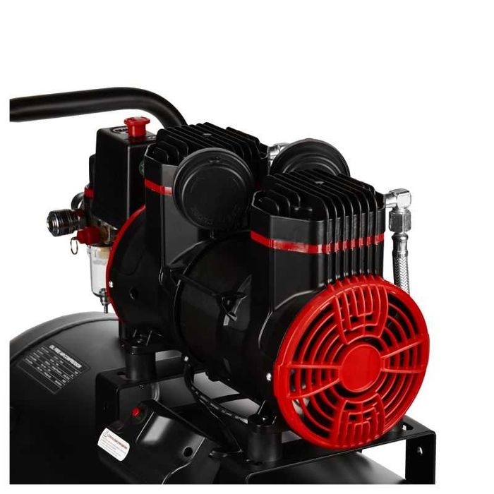 Kompresor 50l cichy bezolejowy 2 TŁOKI 2 pompy sprężarka 230V 1500W