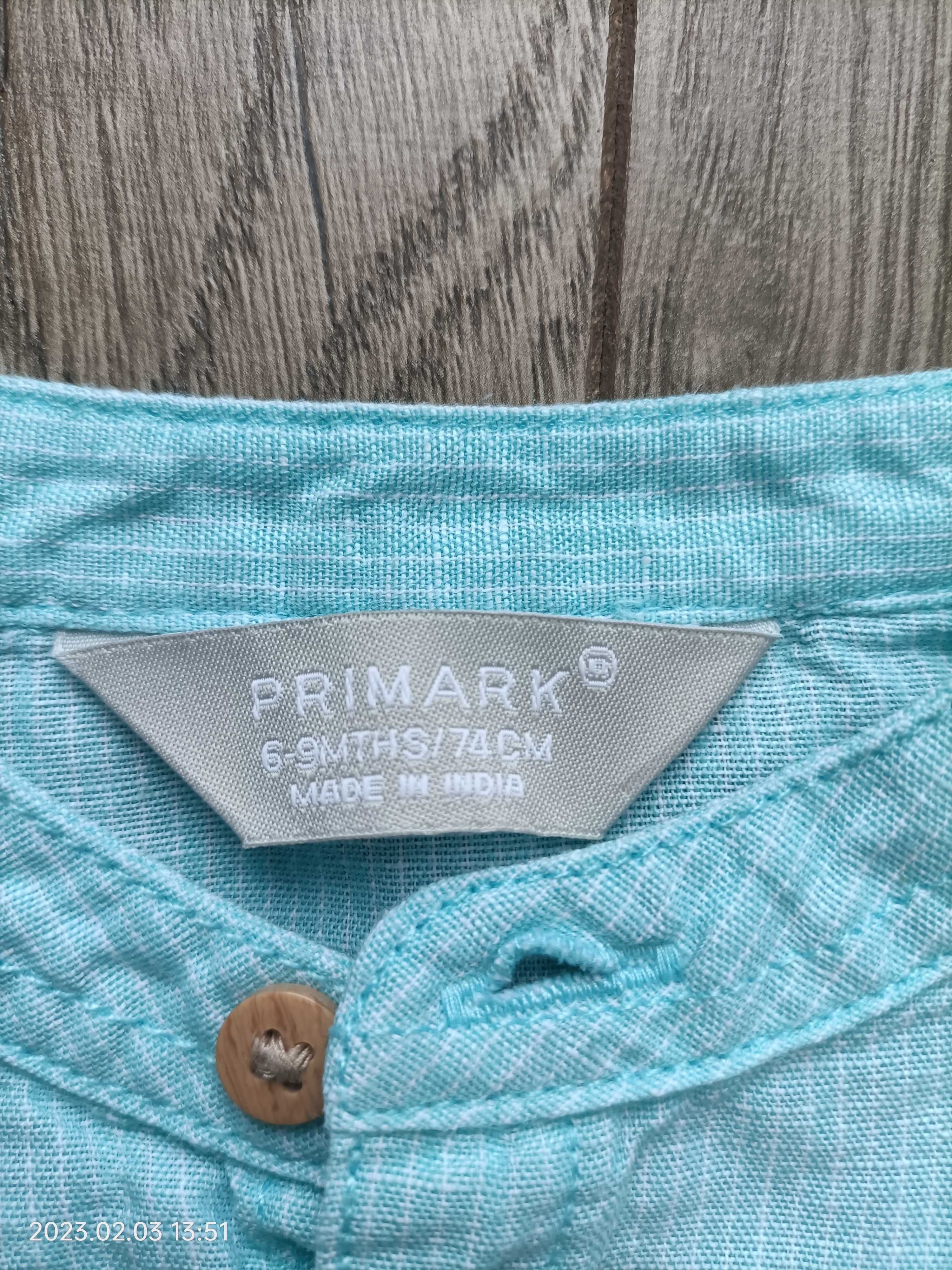 Koszula z krótkim rękawem Primark rozm. 6-9M