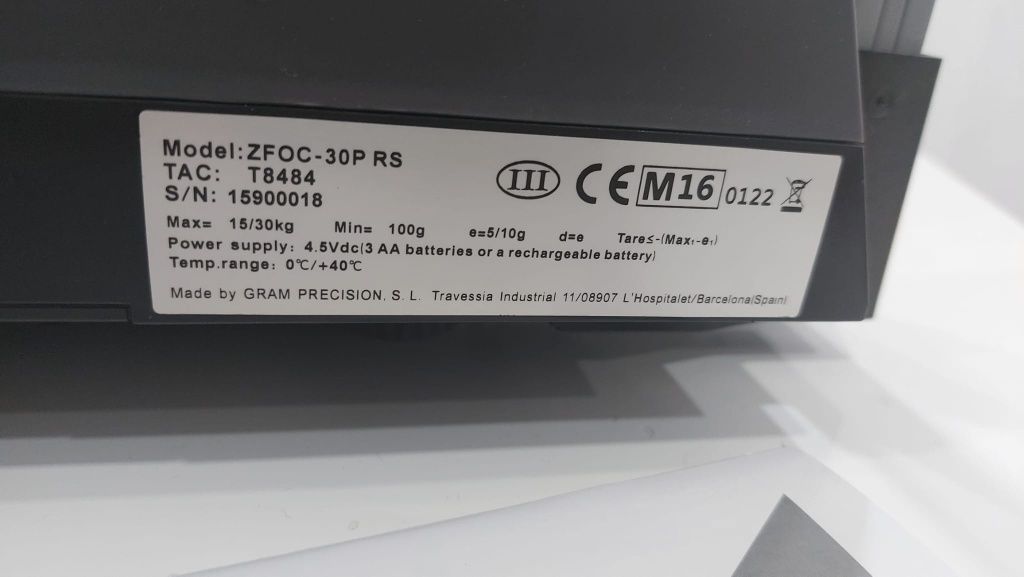 Balança Comercial Gram ZFOC-30P RS