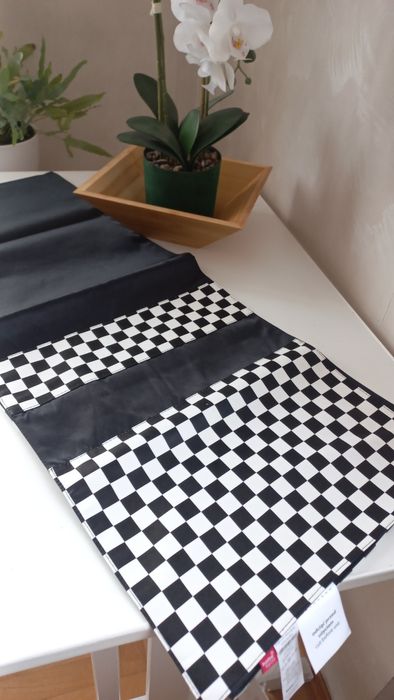 Bieżnik biało czarny home&you 35x180