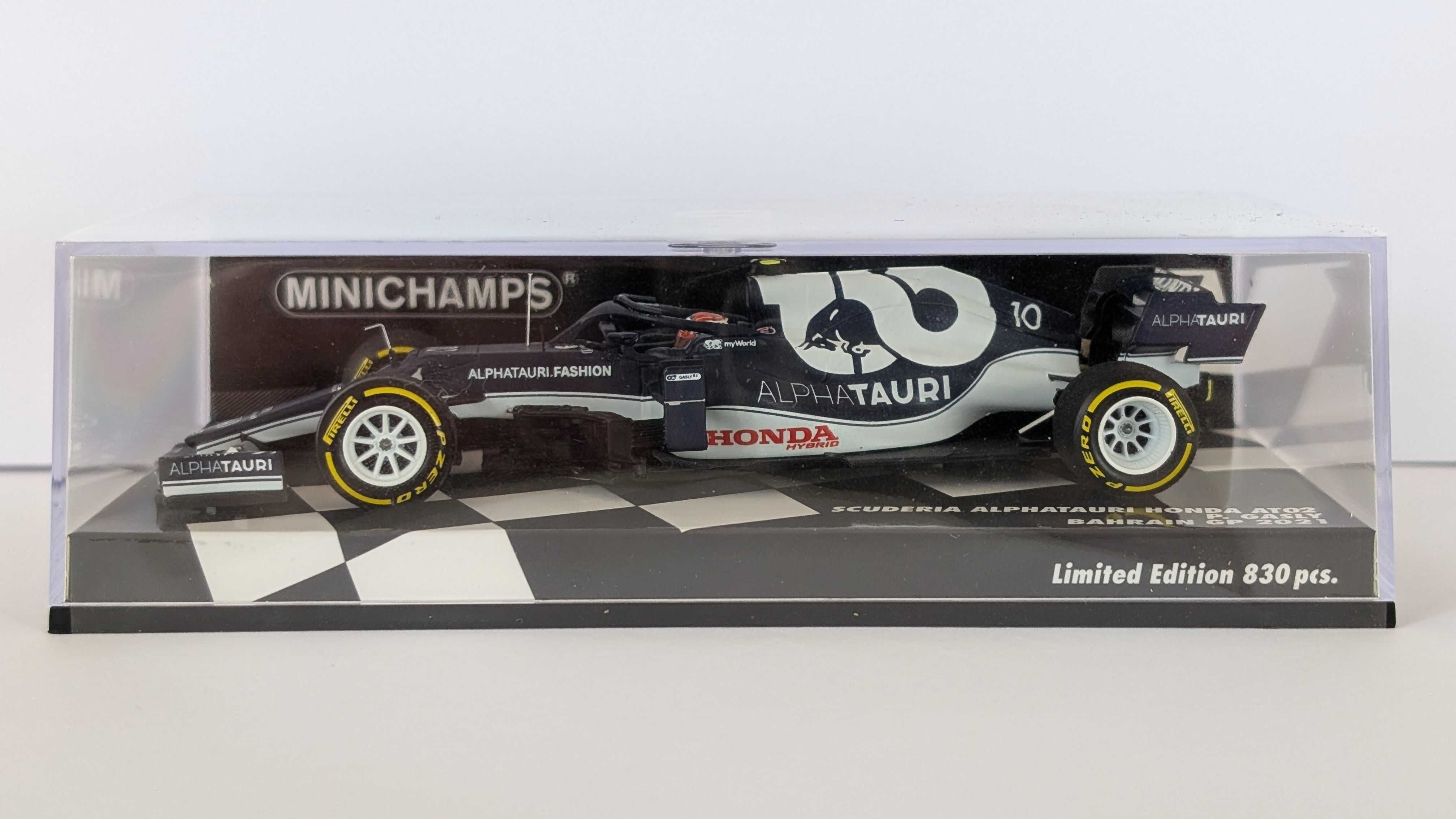Minichamps F1 1:43 Alphatauri Honda AT02 Pierre Gasly Bahrain GP 2021