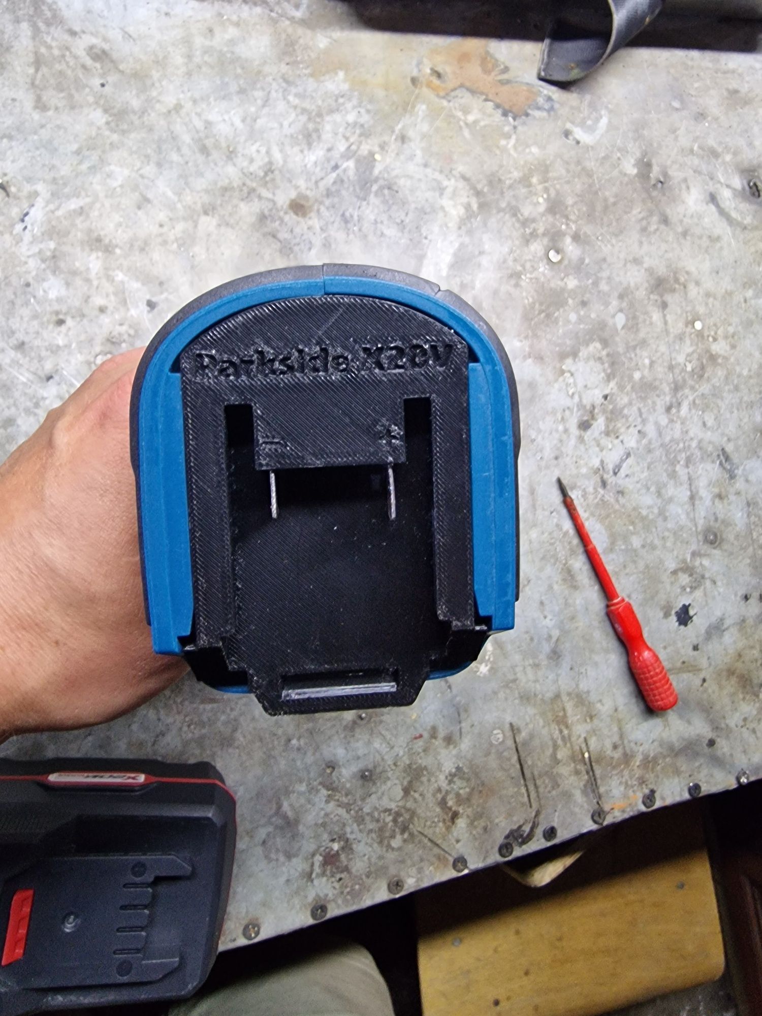 Adapter Przejsciówka Gisam - Parkside 20V - DRUK 3D