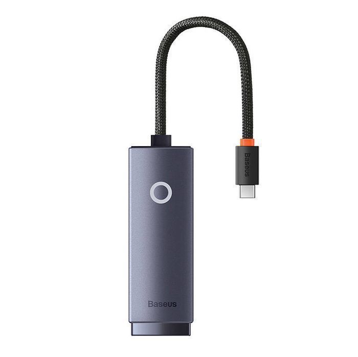 Adapter Sieciowy Baseus Lite Series Usb-C Do Rj45 (Szary)