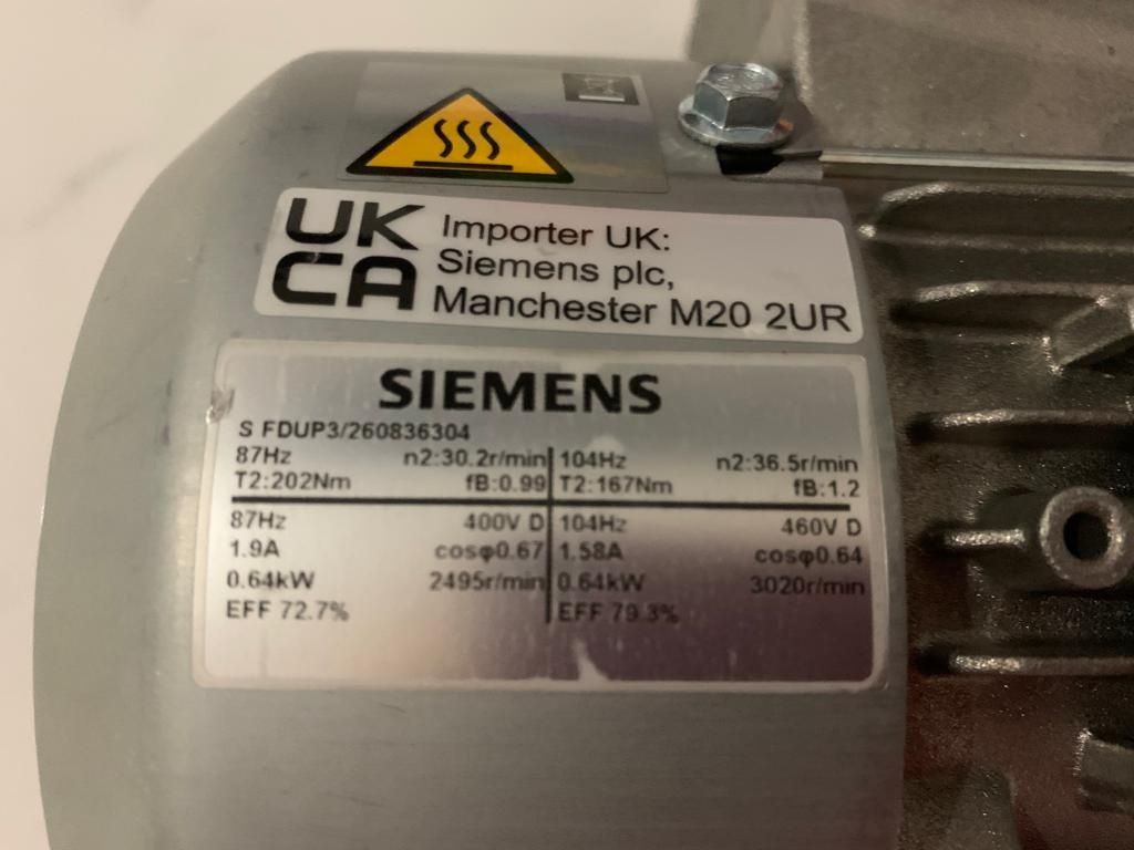 siemens silnik z motoreduktorem walcowym