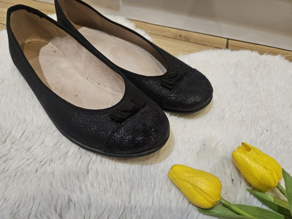 Baleriny damskie Befado 38 czarne