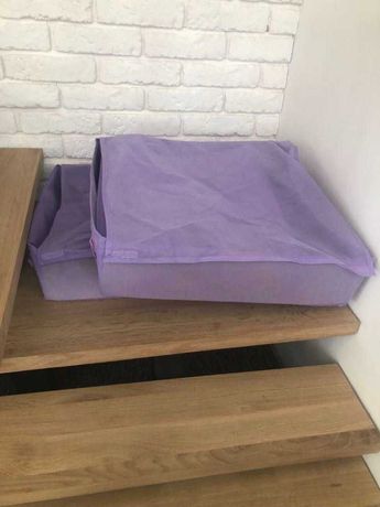 Pojemniki pod łóżko dziecięce Frozen kraina Lodu fioletowe