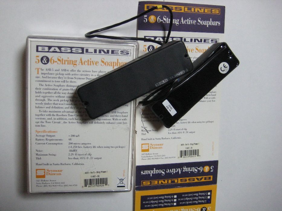 Датчики для бас гітари Seymour Duncan BassLines ASB5N-B/обмен