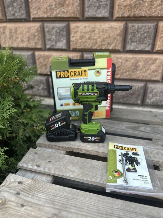 Аккумуляторный заклёпочный пистолет Procraft PRG20