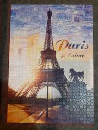 puzzle Trefl, Paryż o świcie, 1000 elementów, kompletne