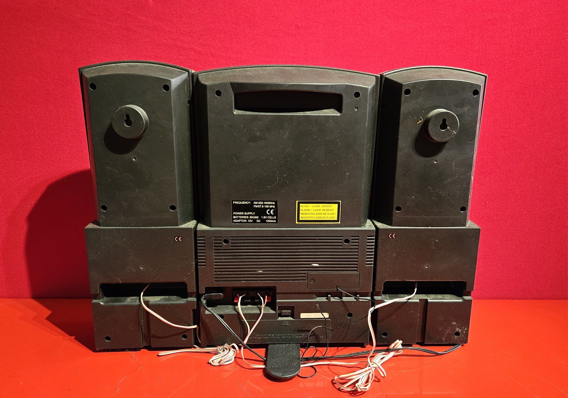Wieża - kolumny,  Cd, magnetofon, radio