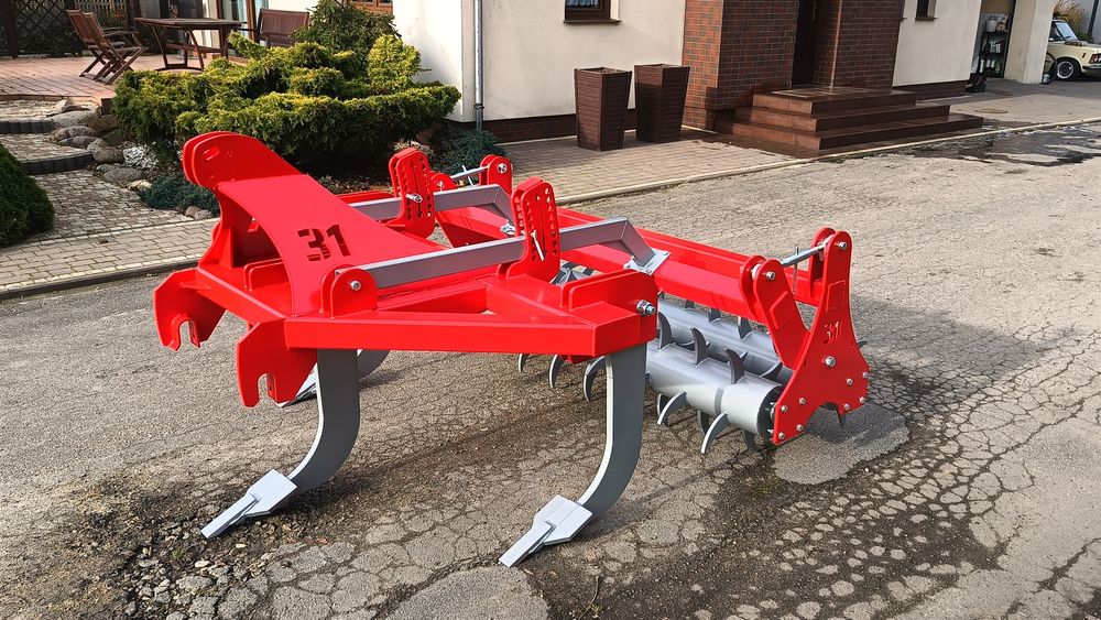 Głębosz 3 łapowy z wałem mulczującym tandem, zabezpieczenie kołkowe