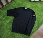 STONE ISLAND —  XS S M L XL —  Свитшот черный стон айленд