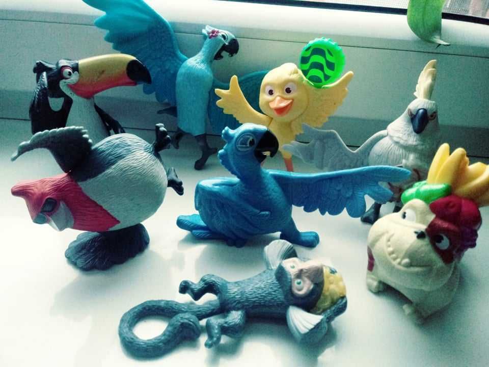Rio ptaszki papugi zestaw figurek z bajki,toy story