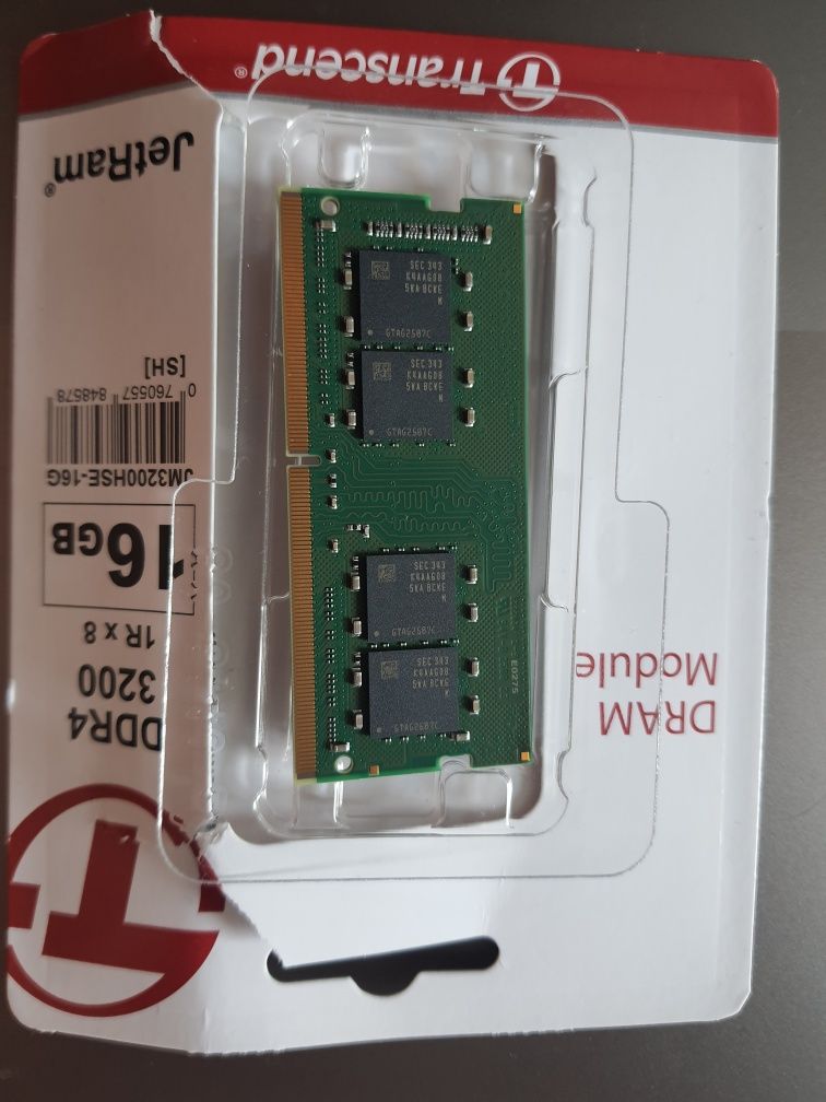 Оперативная память Transcend SODIMM DDR4-3200 16384MB PC4-25600
