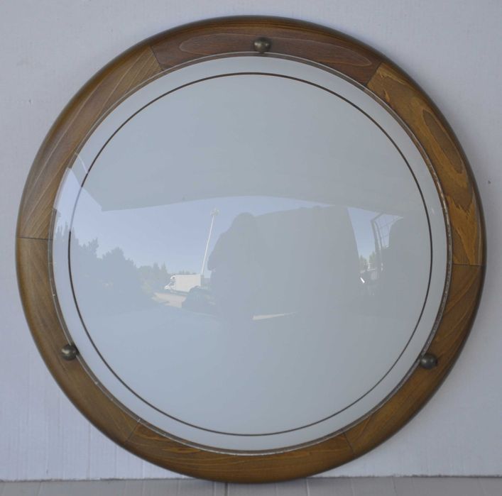 Plafon Kinkiet Lampa Nocna Sufitowa Płaska Polska 2x60W Gwint E27 37cm