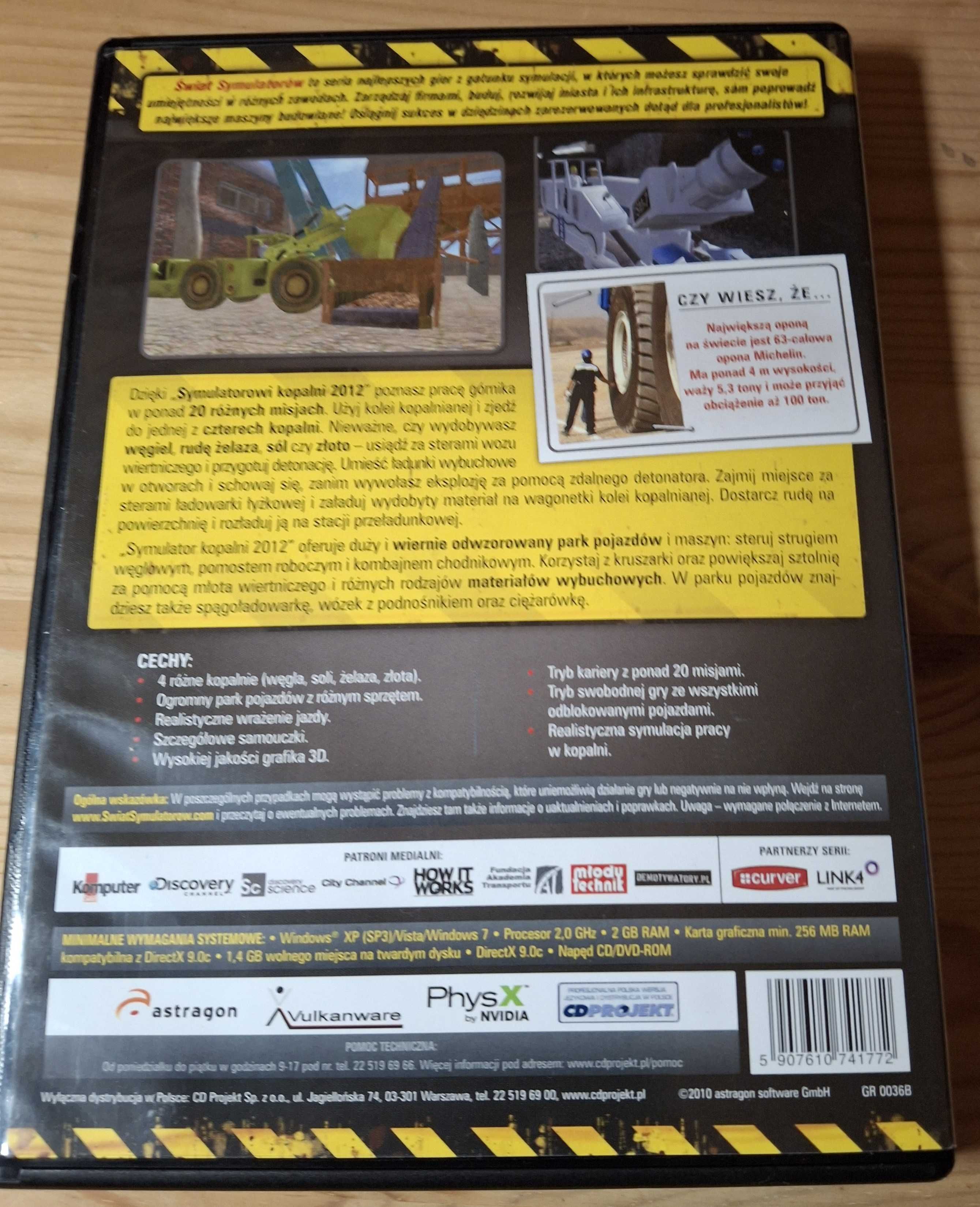 Symulator kopalni 2012, gra na PC, Polska wersja językowa