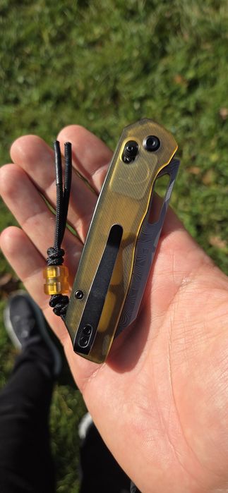 Nóż Kansept Knives Tenable Shard Damascus Amber edc damast
