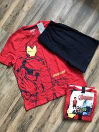 Піжама комплект шорти футболка Iron Man Marvel 7/8 років