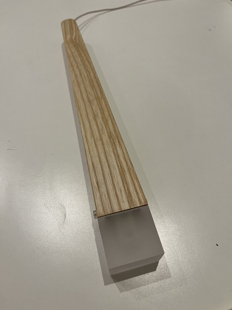 Lampa wisząca, spot, oprawa drewniana, kinkiet led - 4 sztuki, NOWE