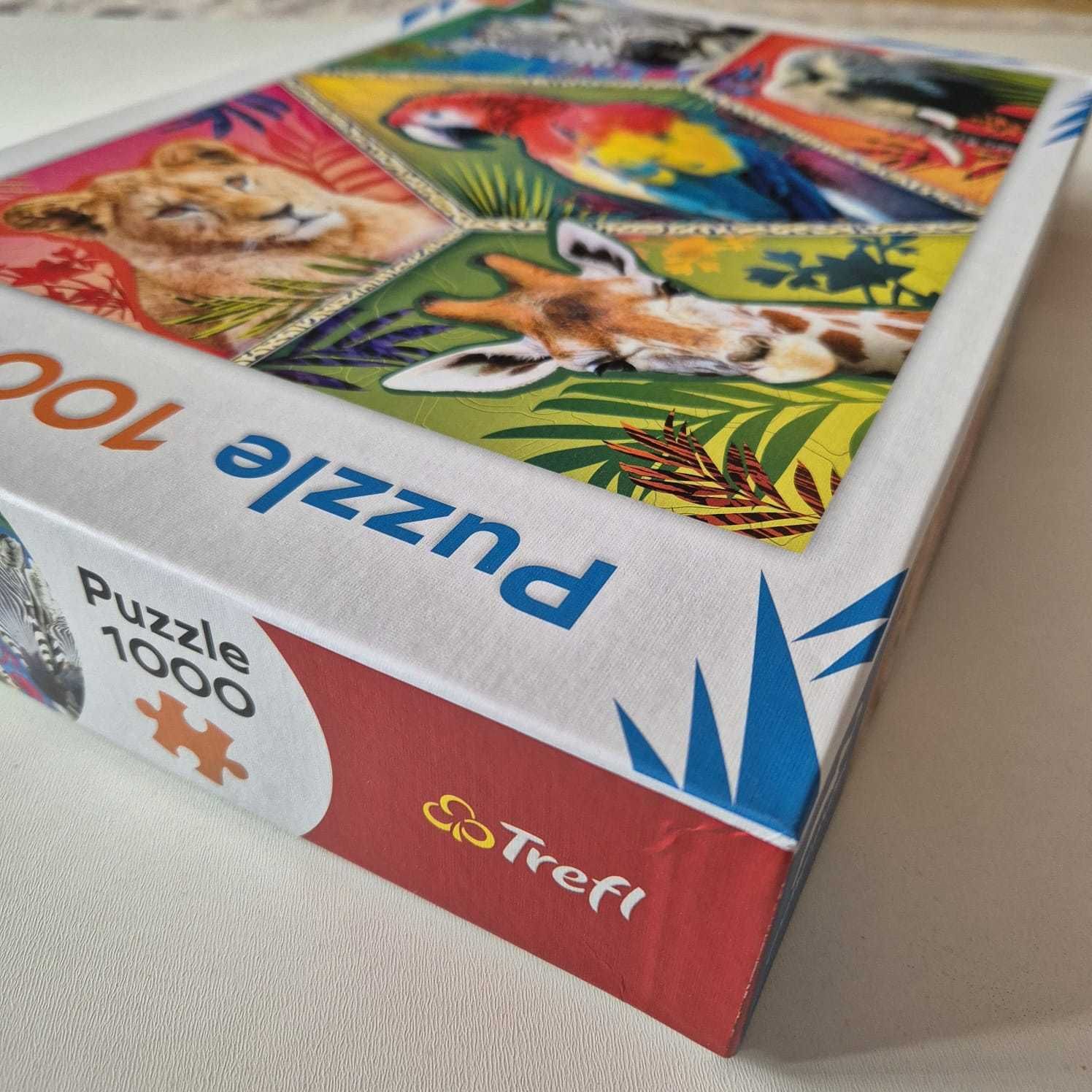 Puzzle 1000 Trefl Jumbo Egzotyczne zwierzęta Wasgij Ravensburger