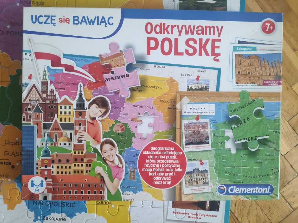 Puzzle Odkrywamy Polskę Dwustronne