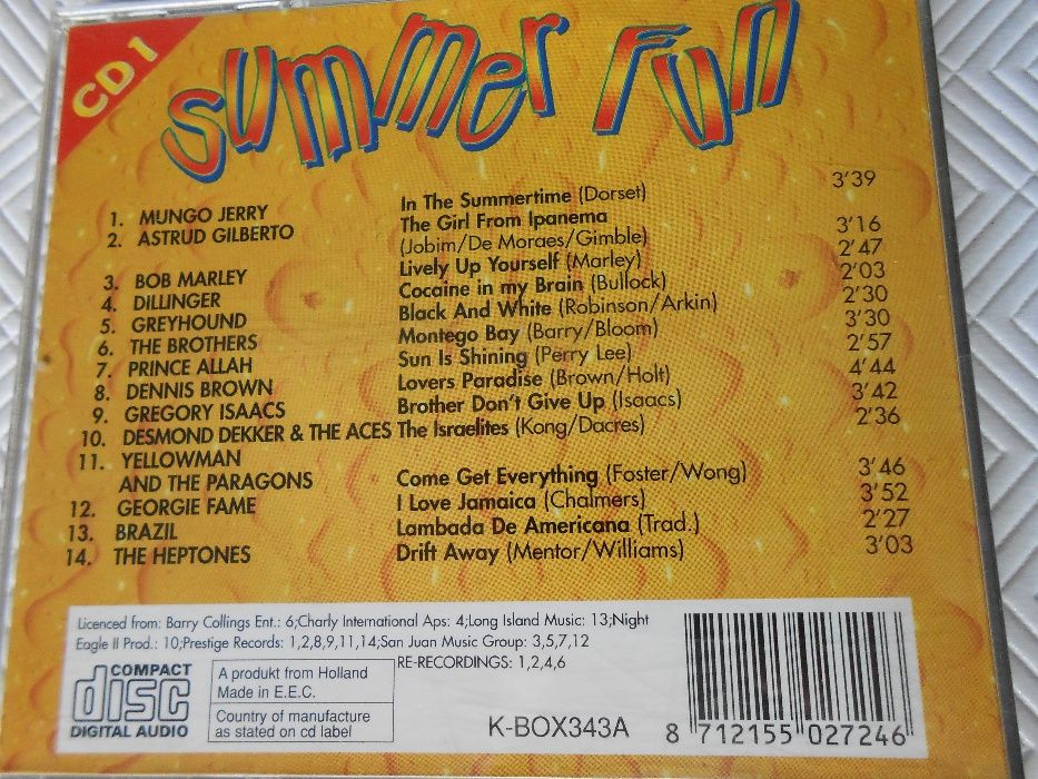 Colectânea Summer Fun - Box de 3 CD`S (RARIDADE)