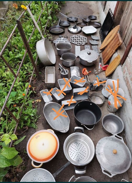 Кастрюля нержавейка посуд чугун  гусятниця