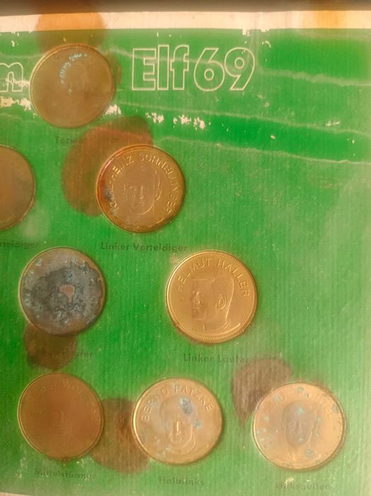 Монеты Football Shell 1969 Dream Eleven 69, чемпионат мира по футболу